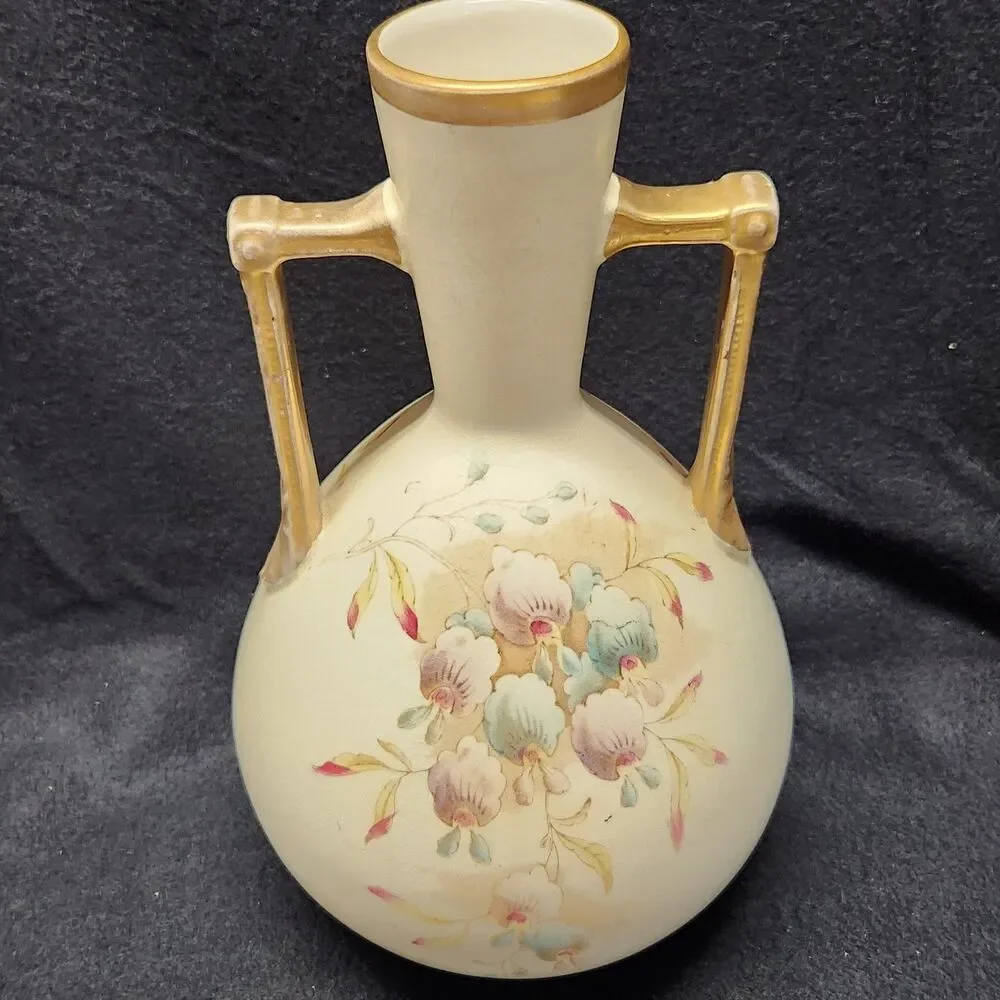 Vintage Floral Royal Eaton English SF & C Vase Country Cottage